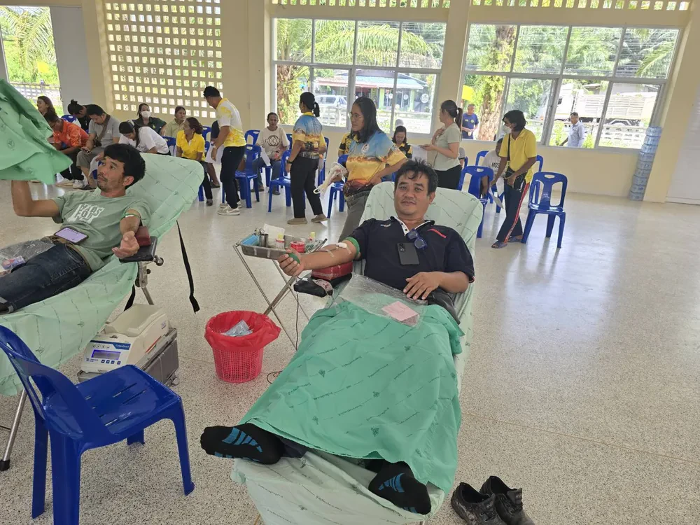 กิจกรรมบริจาคโลหิต ร่วมกับที่ว่าการ อ.ท่าฉาง