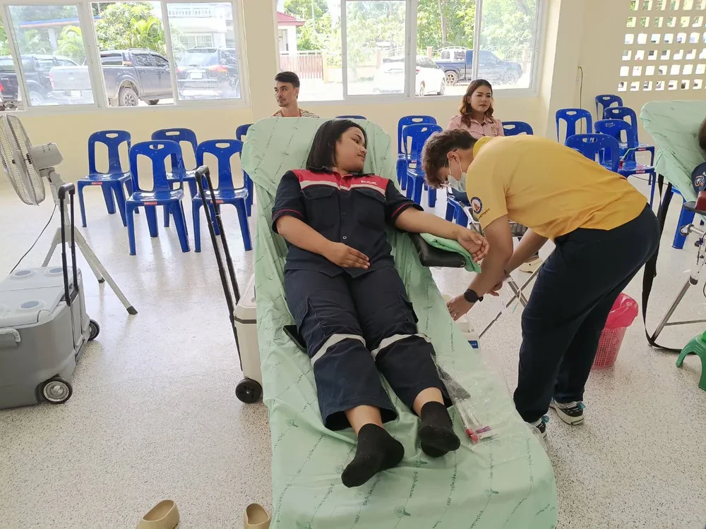 กิจกรรมบริจาคโลหิต ร่วมกับที่ว่าการ อ.ท่าฉาง