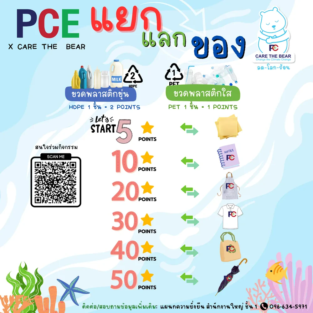 โครงการ "แยก-แลก-ของ" PCE x Care the Bear